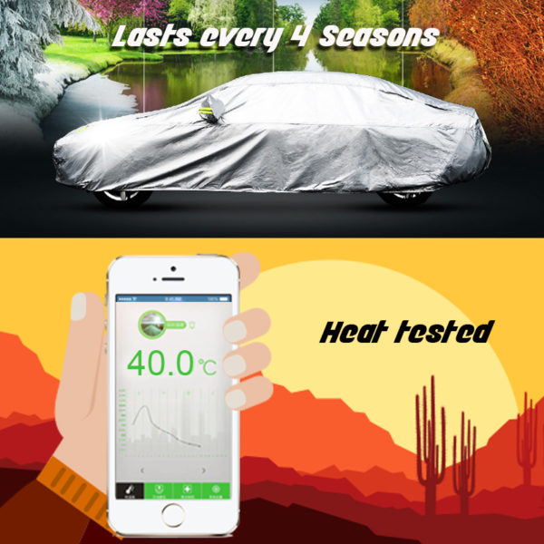 Weatherproof Car Cover – X Large Size - Image 6