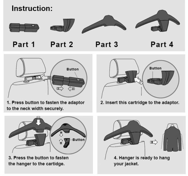 Executive Car Seat Jacket Hanger - Image 7