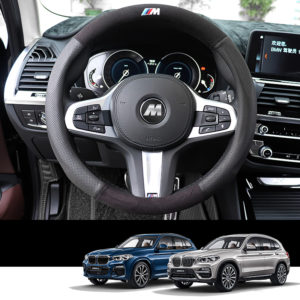 BMW X3 LEATHER STEERING WHEEL COVER