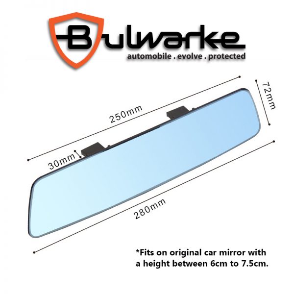Edgeless Anti-Glare Blue Rear Mirror - Image 5