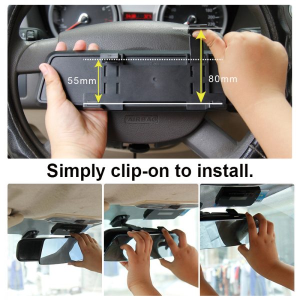 Edgeless Anti-Glare Blue Rear Mirror - Image 8